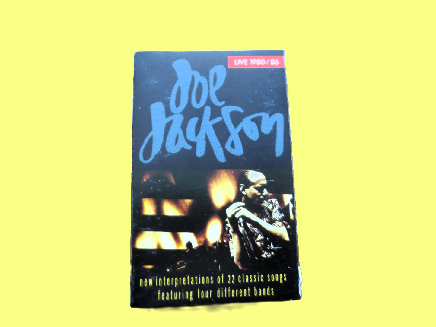 JOE JACKSON, LIVE 1980/86, 1988 Cassette Tape, Vintage Cassette
