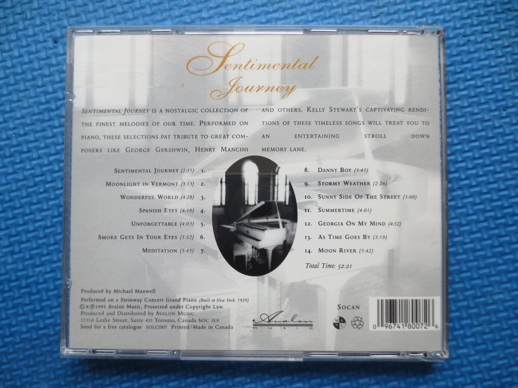 KELLY STEWART, SENTIMENTAL Journey, 1995 Compact Disc, Vintage Cd
