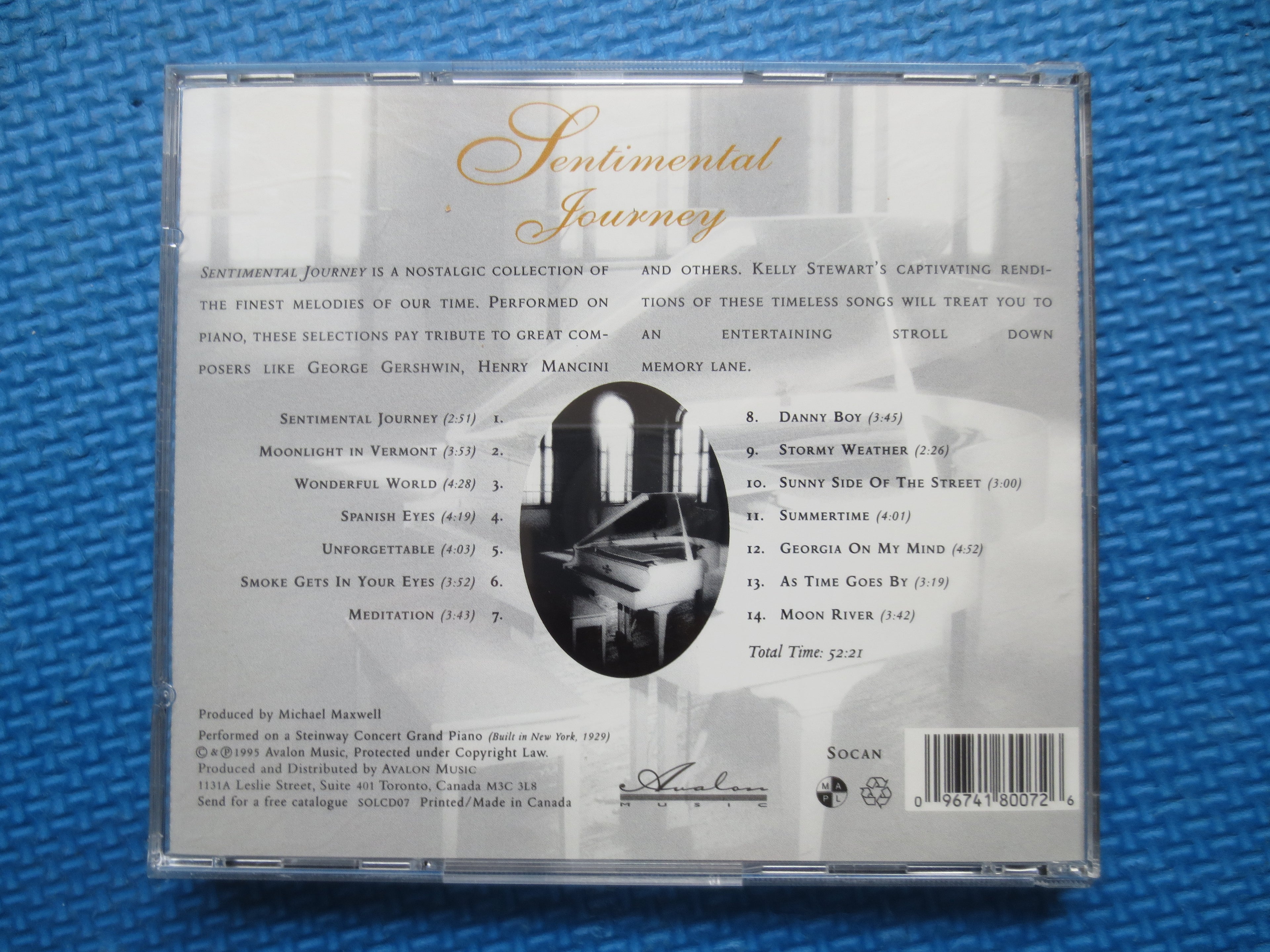 KELLY STEWART, SENTIMENTAL Journey, 1995 Compact Disc, Vintage Cd