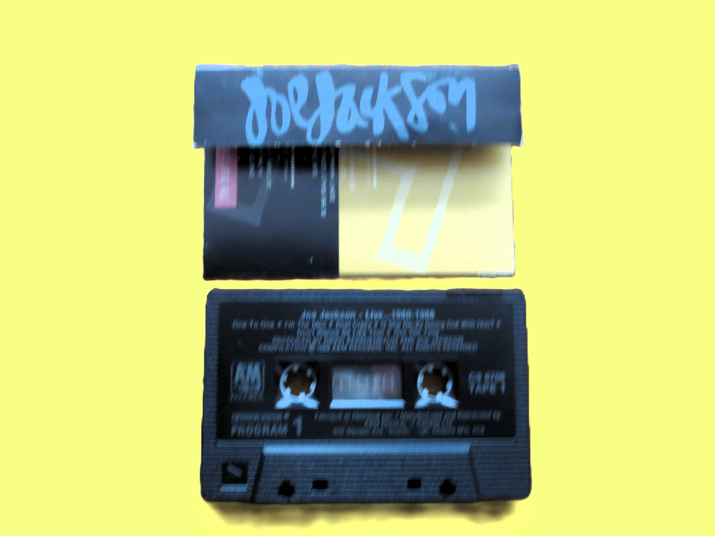 JOE JACKSON, LIVE 1980/86, 1988 Cassette Tape, Vintage Cassette
