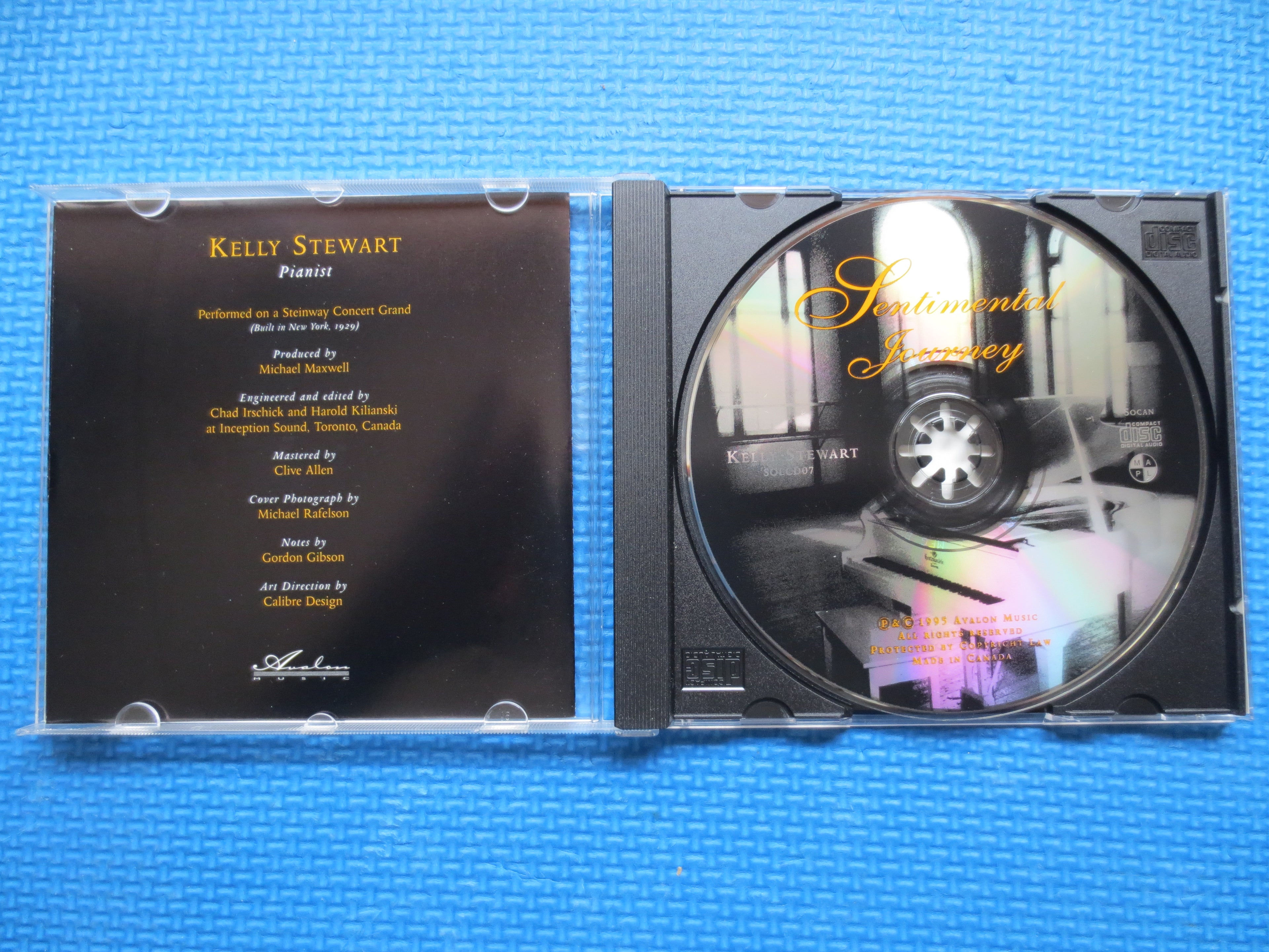 KELLY STEWART, SENTIMENTAL Journey, 1995 Compact Disc, Vintage Cd