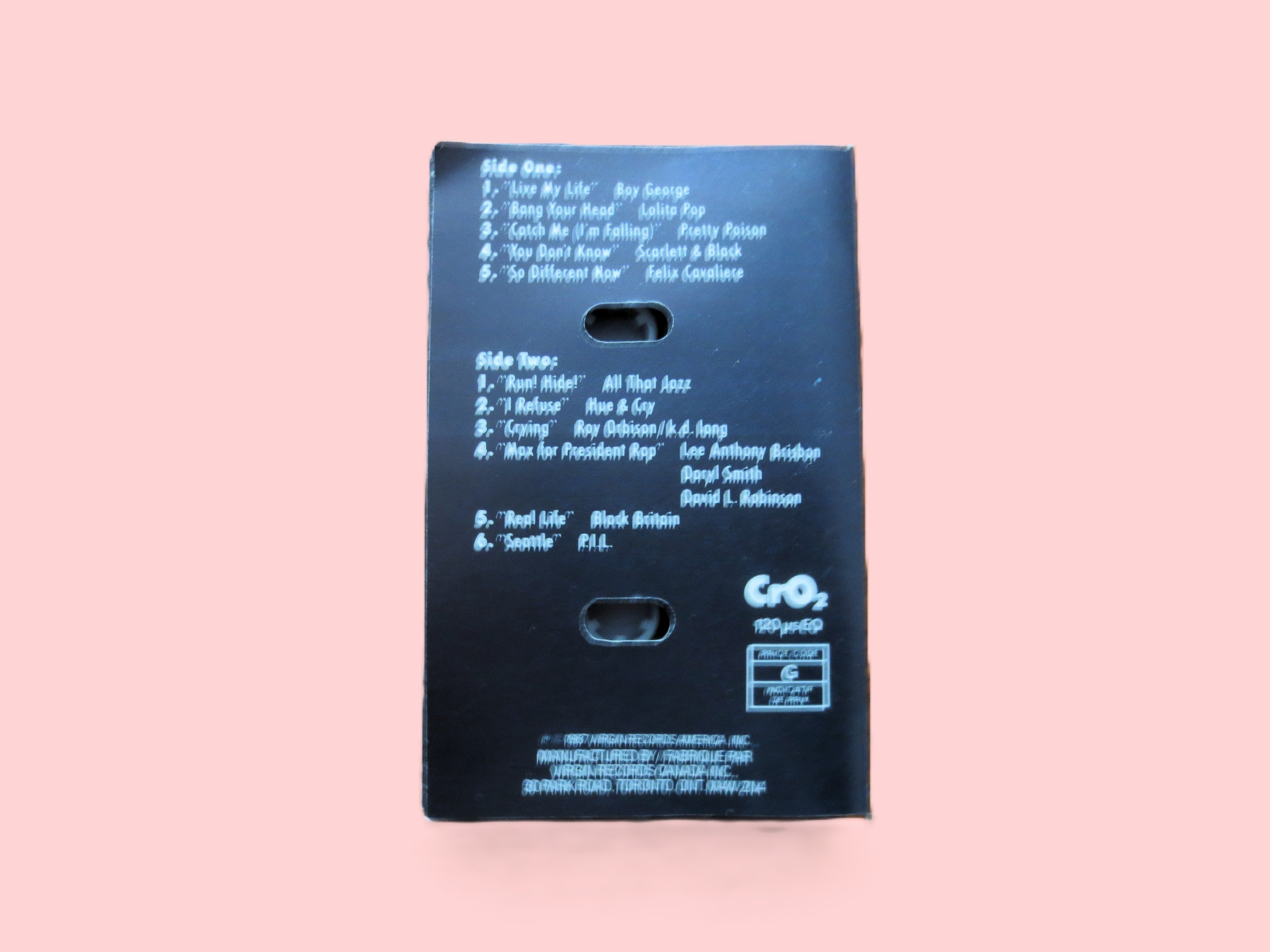 Hiding Out – Original Movie Soundtrack (1987) Cassette