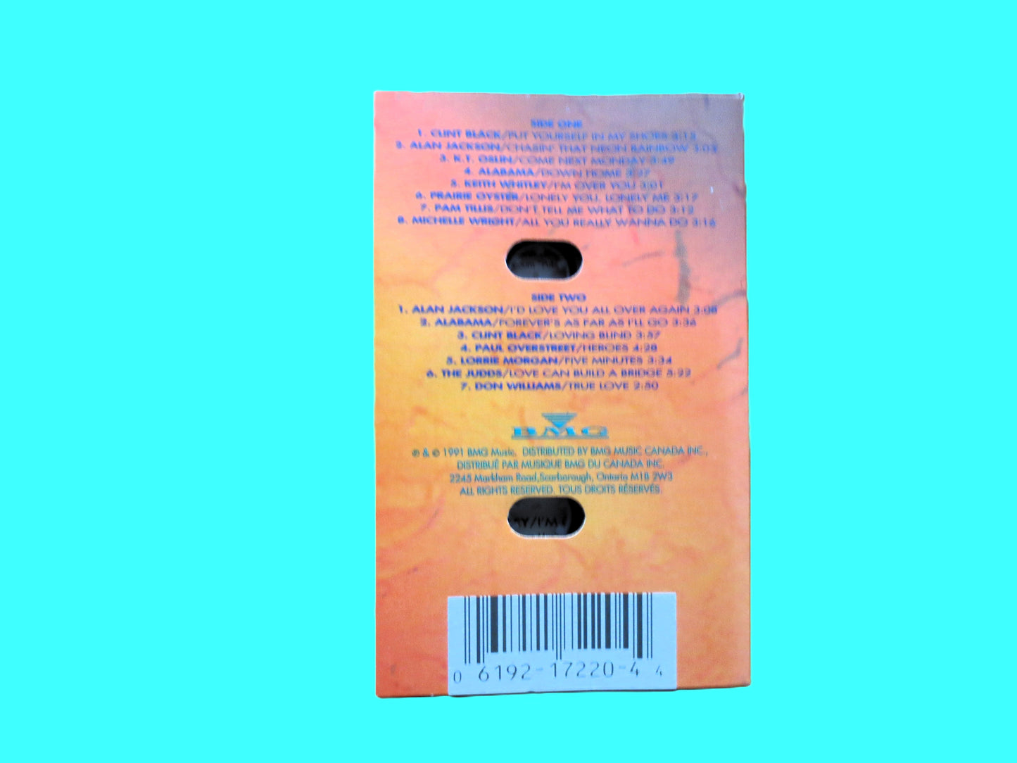 COUNTRY HEAT, Classic COUNTRY Music, 1991 Cassette Tape, Vintage Album