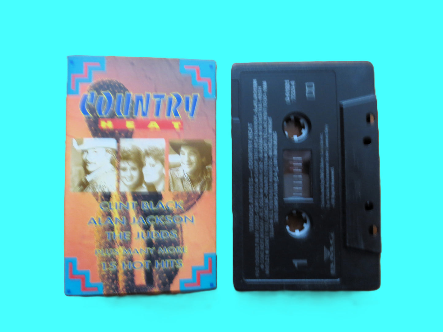 COUNTRY HEAT, Classic COUNTRY Music, 1991 Cassette Tape, Vintage Album