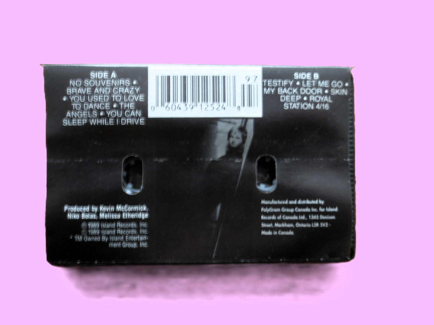 MELISSA ETHERIDGE, Brave and CRAZY, 1989 Cassette Tape, Vintage Cassette