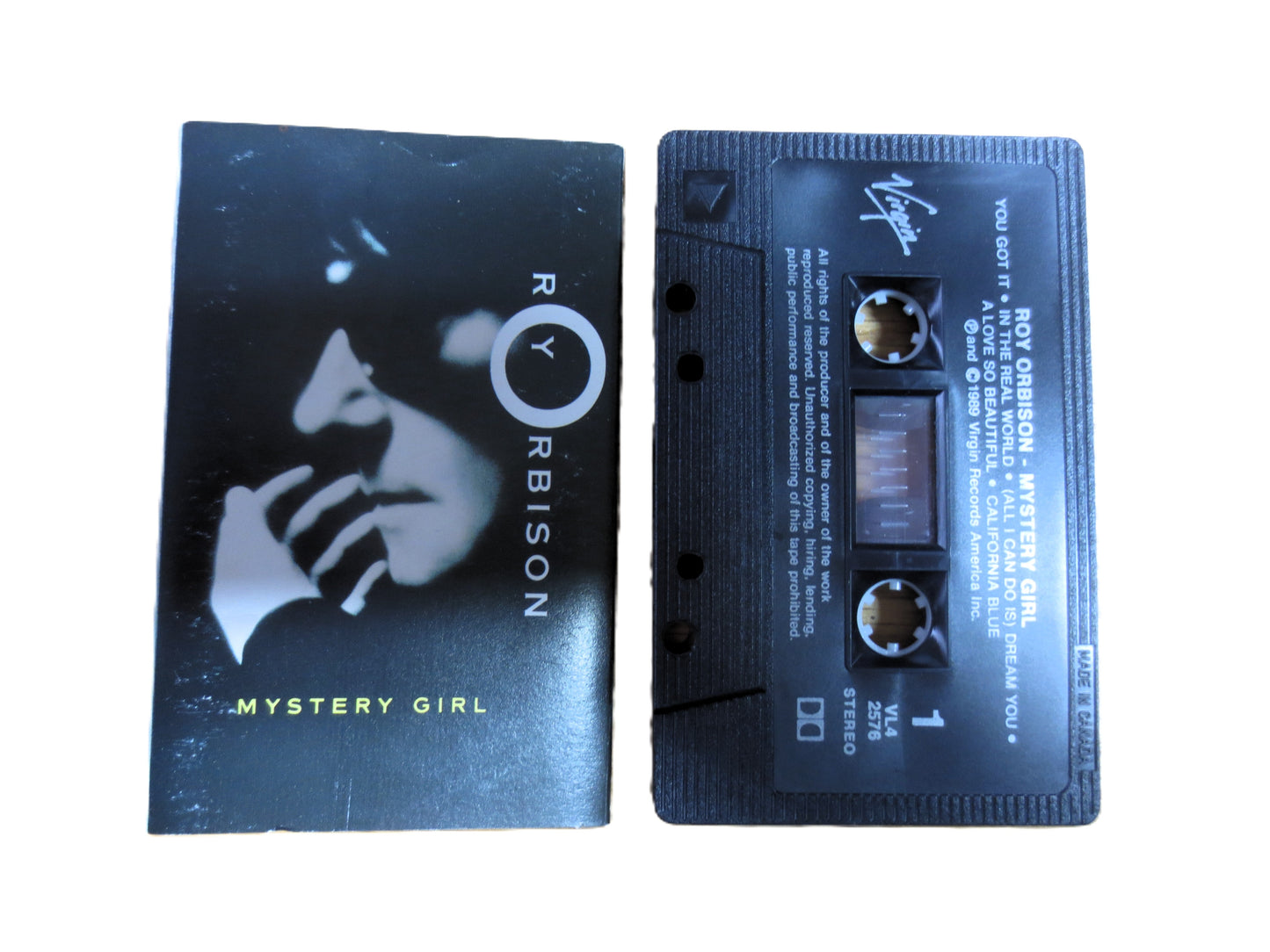 ROY ORBISON, MYSTERY Girl, 1989 Cassette Tape, Vintage Cassette