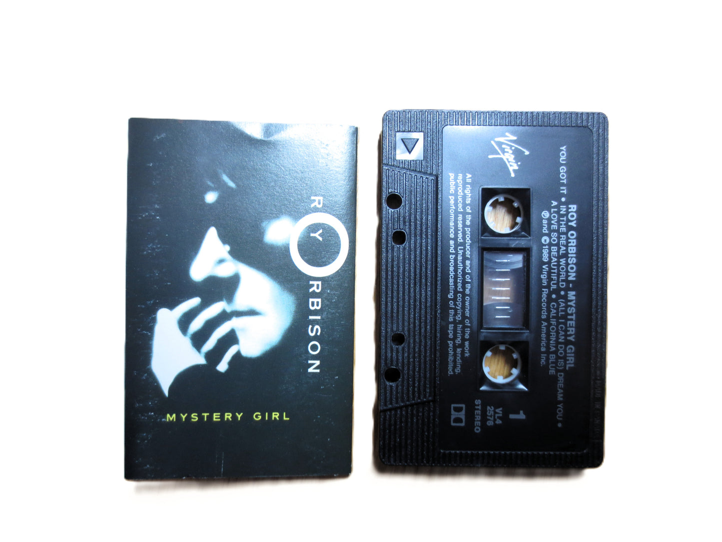 ROY ORBISON, MYSTERY Girl, 1989 Cassette Tape, Vintage Cassette