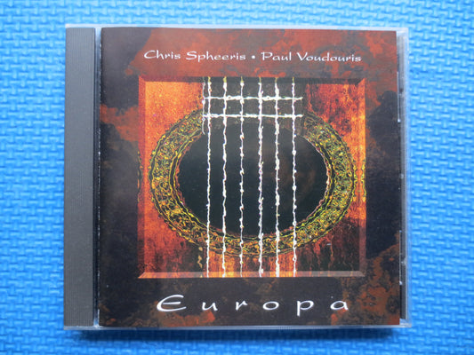 Chris SPHEERIS, Paul VOUDOURIS, EUROPA, Classical Guitar Cd, Classical Music Cd, Flamenco Guitar Cd, Guitar Cd,1995 Compact Disc
