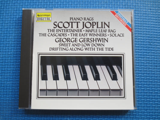RAGTIME, Piano Rags: Scott Joplin & George Gershwin, Scott Joplin Cd, George Gershwin Cd, Ragtime Cd, Jazz Cd, 1990 Compact Disc