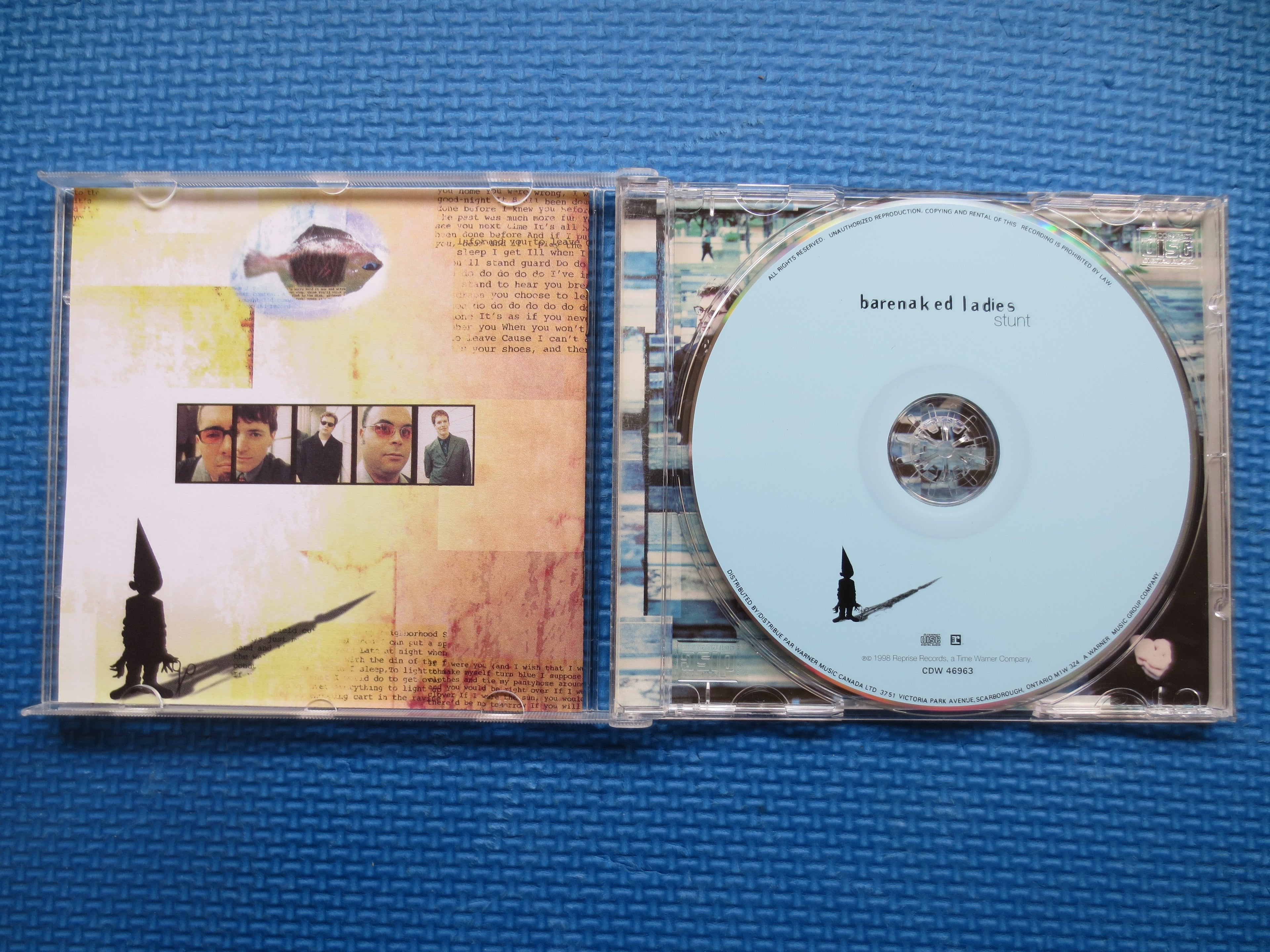 BARENAKED LADIES, STUNT, Rock Music, 1998 Compact Disc, Vintage Cd