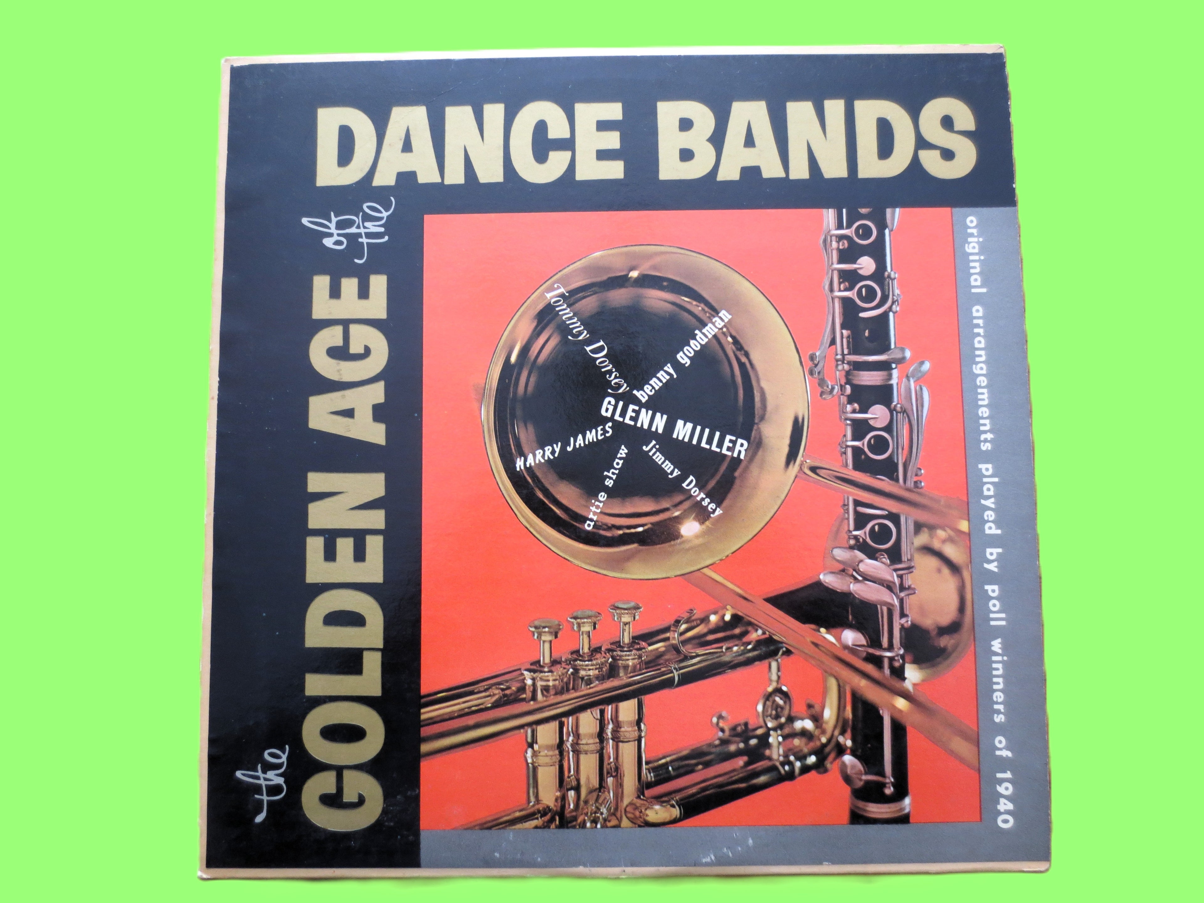 GOLDEN Age of DANCE BANDS, Vintage Album, 1957 Record, Vinyl Lp