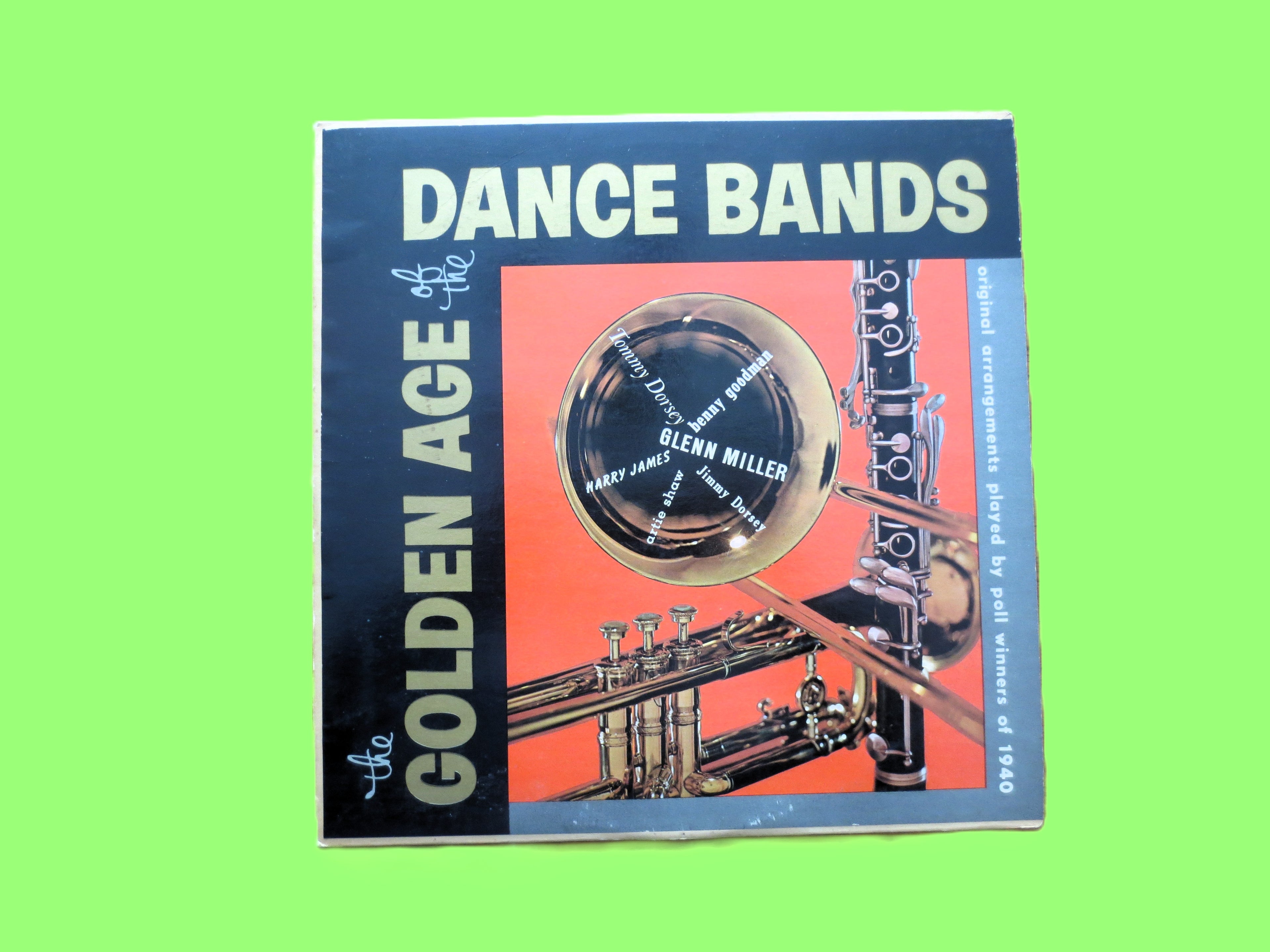 GOLDEN Age of DANCE BANDS, Vintage Album, 1957 Record, Vinyl Lp