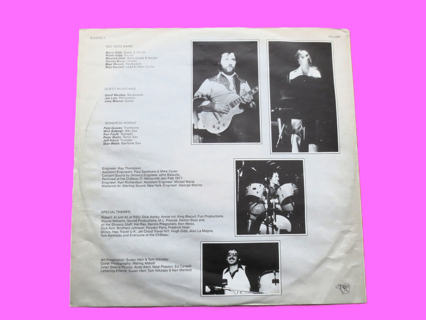 The BEE GEES, LIVE, Double Album, 1977 Record, Vinyl Lp