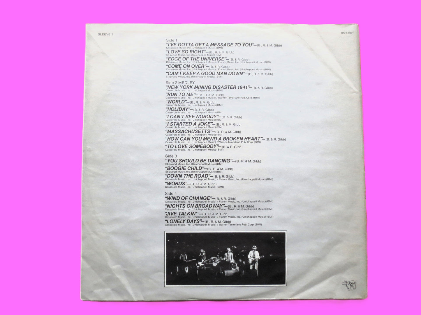 The BEE GEES, LIVE, Double Album, 1977 Record, Vinyl Lp