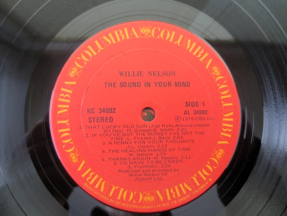 Willie Nelson – The Sound in Your Mind (1976) Vinyl LP
