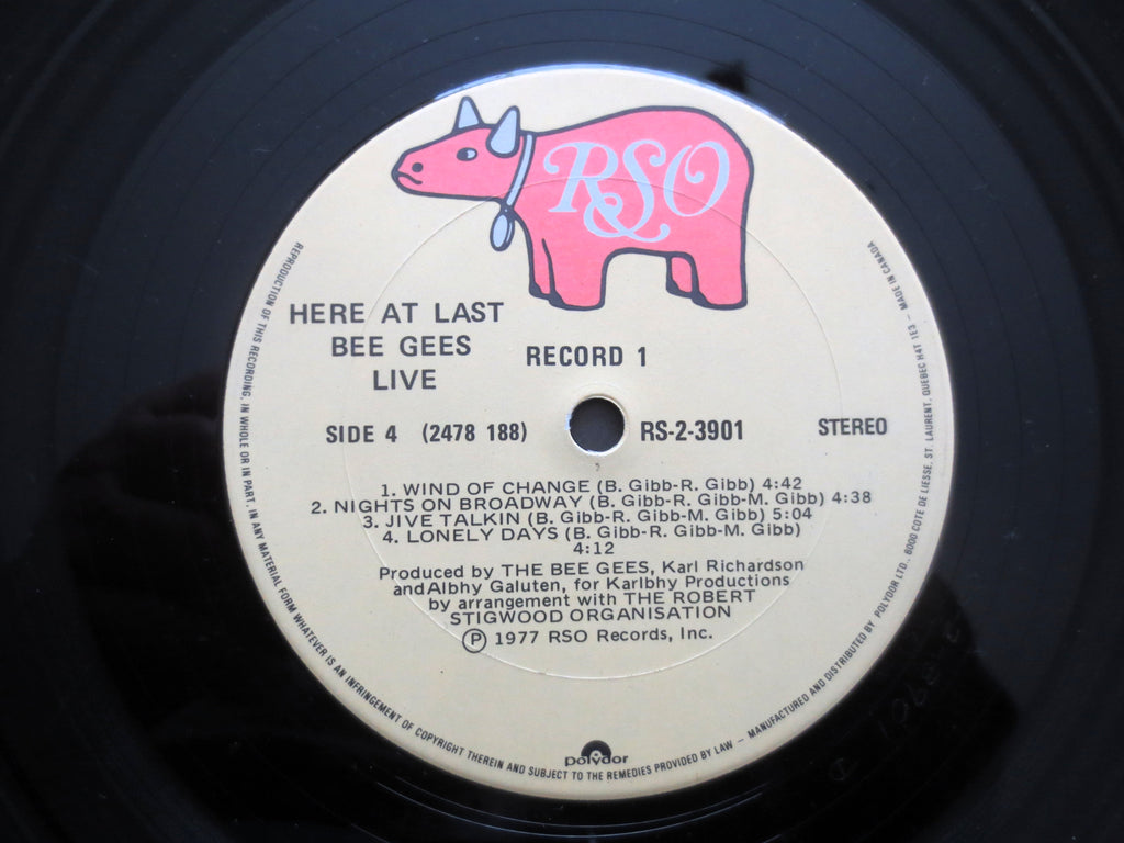 The Bee Gees – Here at Last… Bee Gees… Live (1977) Vinyl 2xLP
