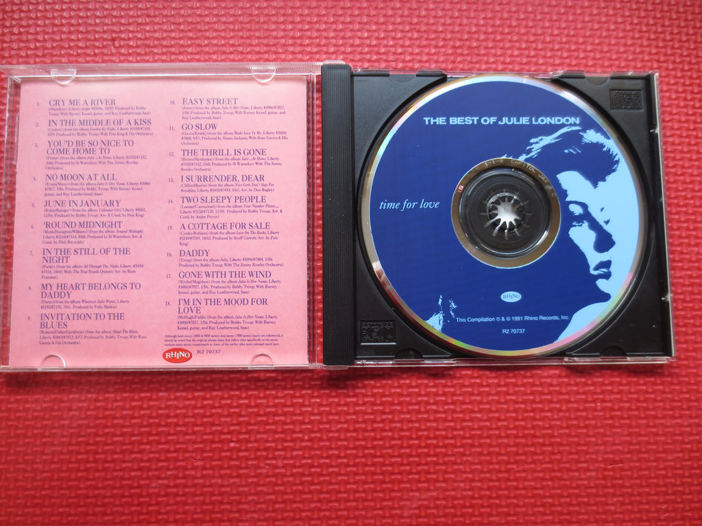 JULIE LONDON, Time for Love, 1991 Compact Disc, Vintage Cd