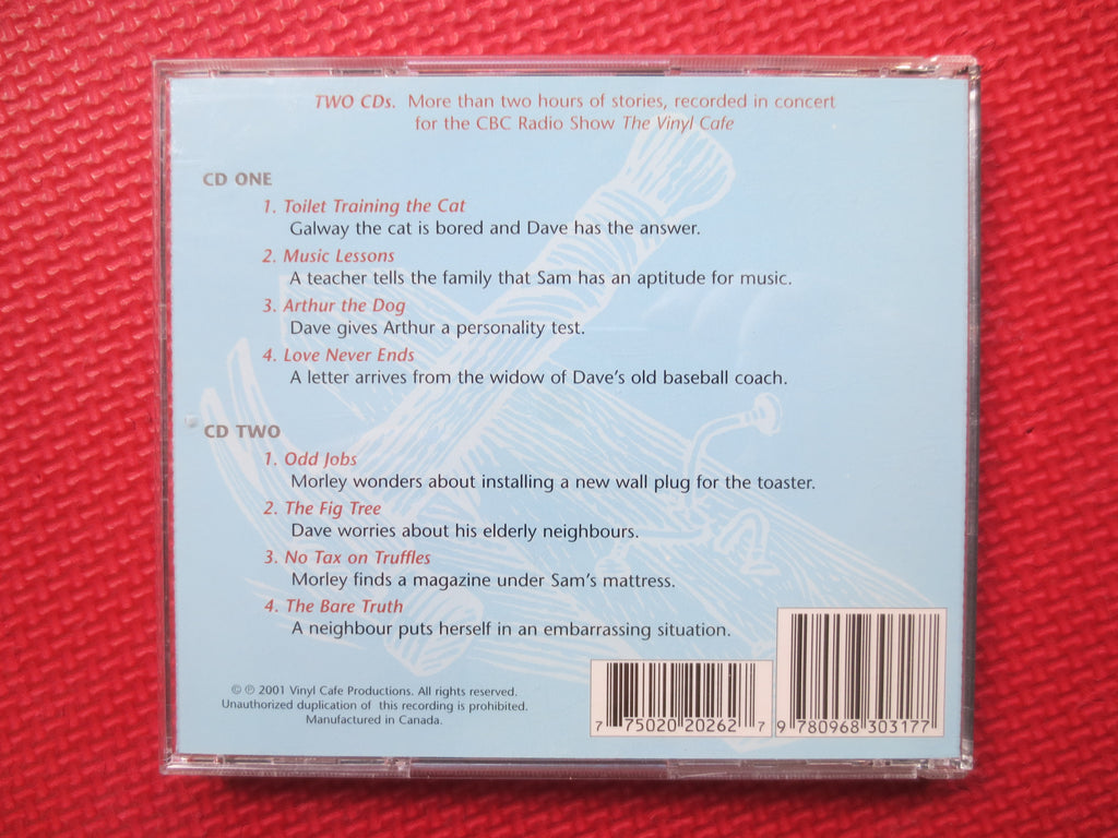 STUART McLEAN, Vinyl Cafe: ODD Jobs, Comedy Cd, 2001 Compact Disc, Vintage Cd