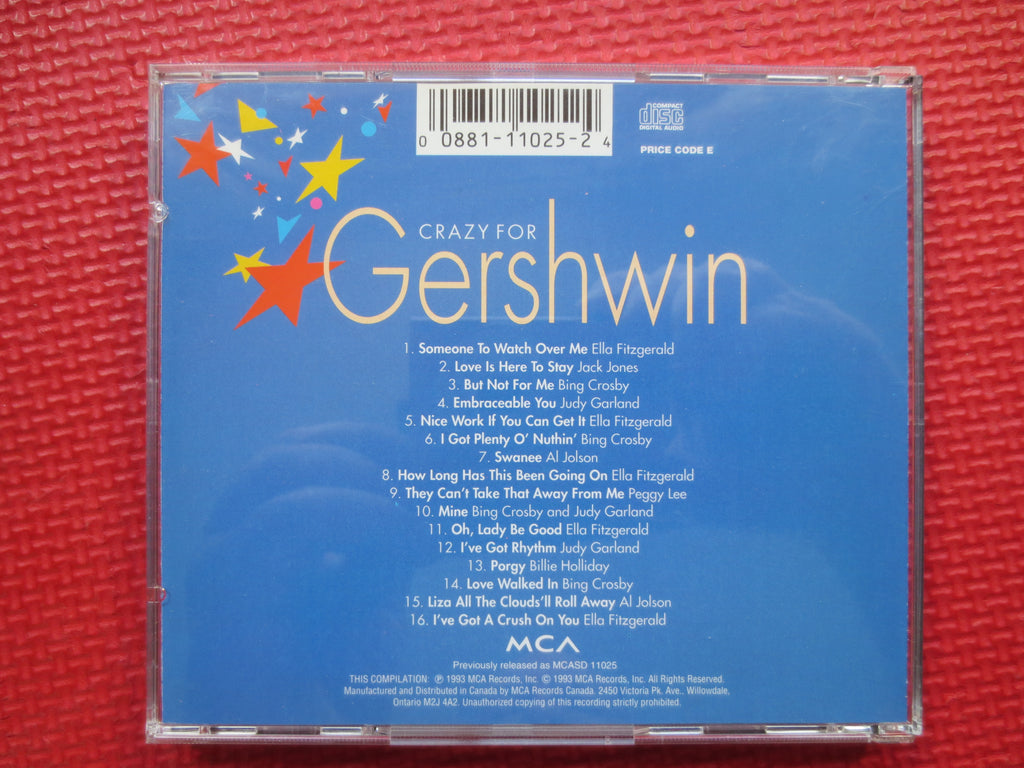 CRAZY for GERSHWIN CD: Vintage Jazz, 1993 Compact Disc