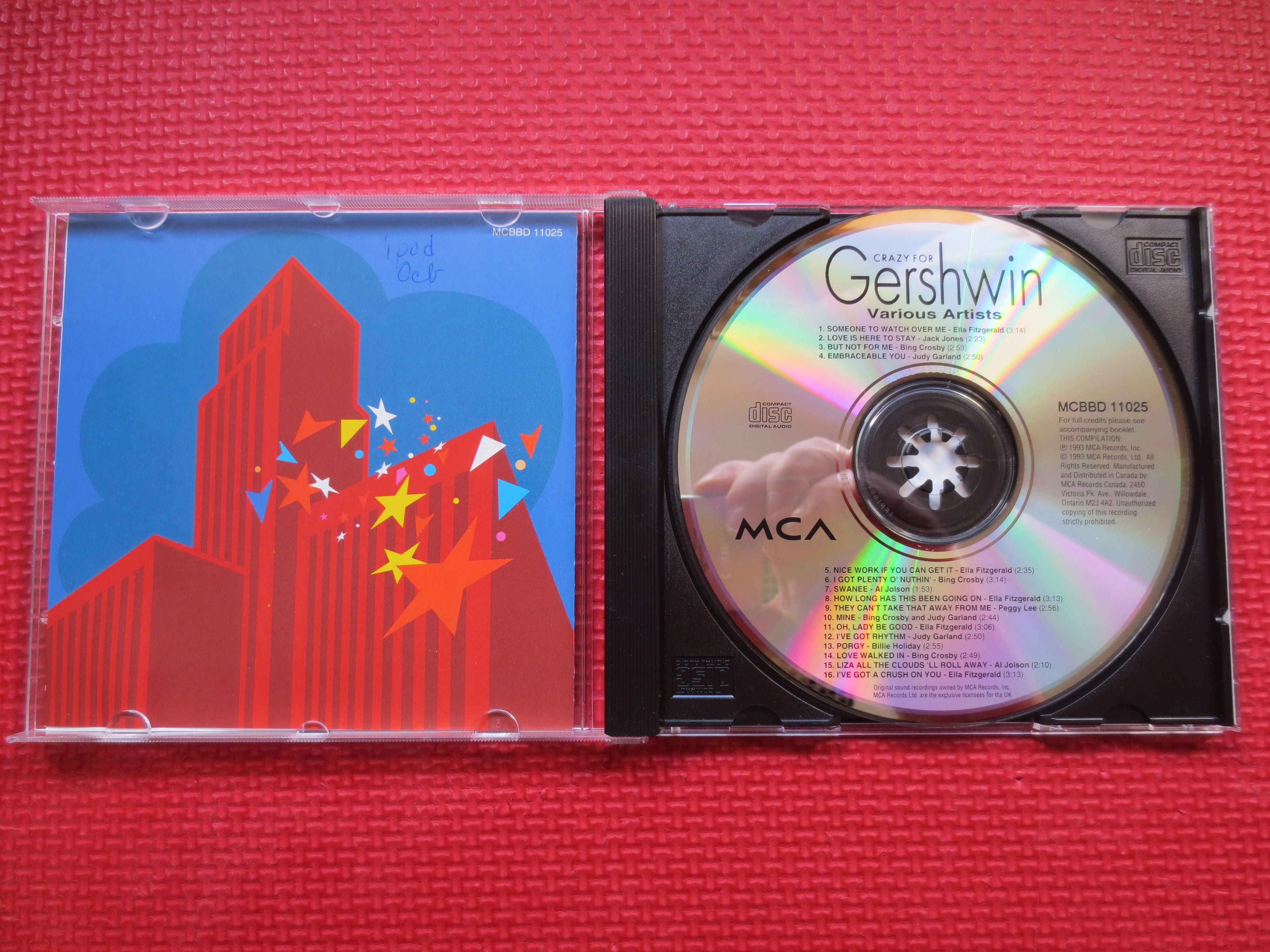CRAZY for GERSHWIN CD: Vintage Jazz, 1993 Compact Disc
