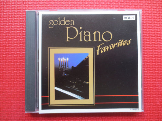 GOLDEN PIANO FAVORITES, Piano Music Cd, Relaxing Music Cd, Solo Piano Cd, Relaxing Piano Cd, Romance Piano Cd, 1995 Compact Disc