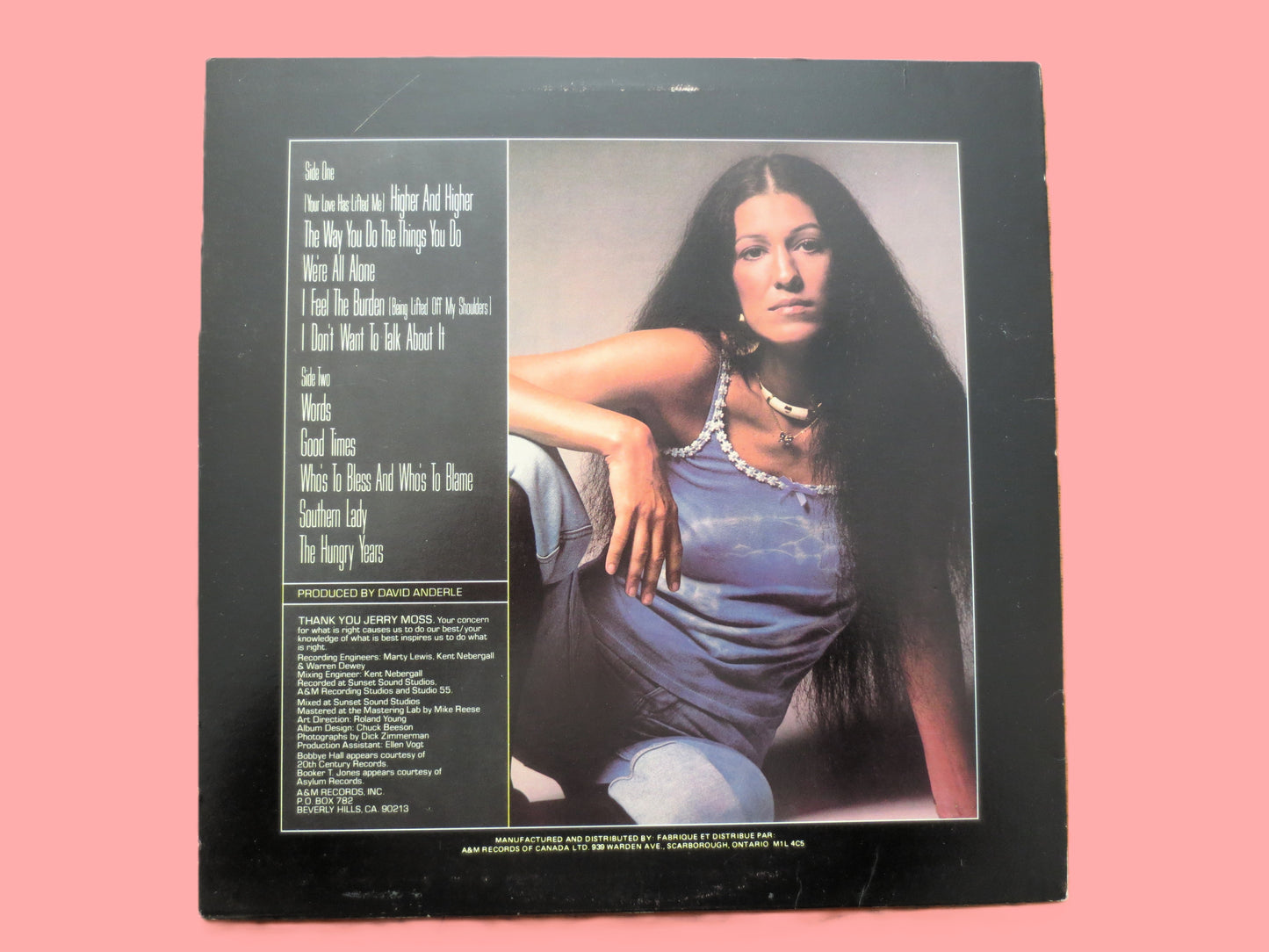 RITA COOLIDGE, ANYTIME Anywhere, Country Album, 1977 Record, Vinyl Lp