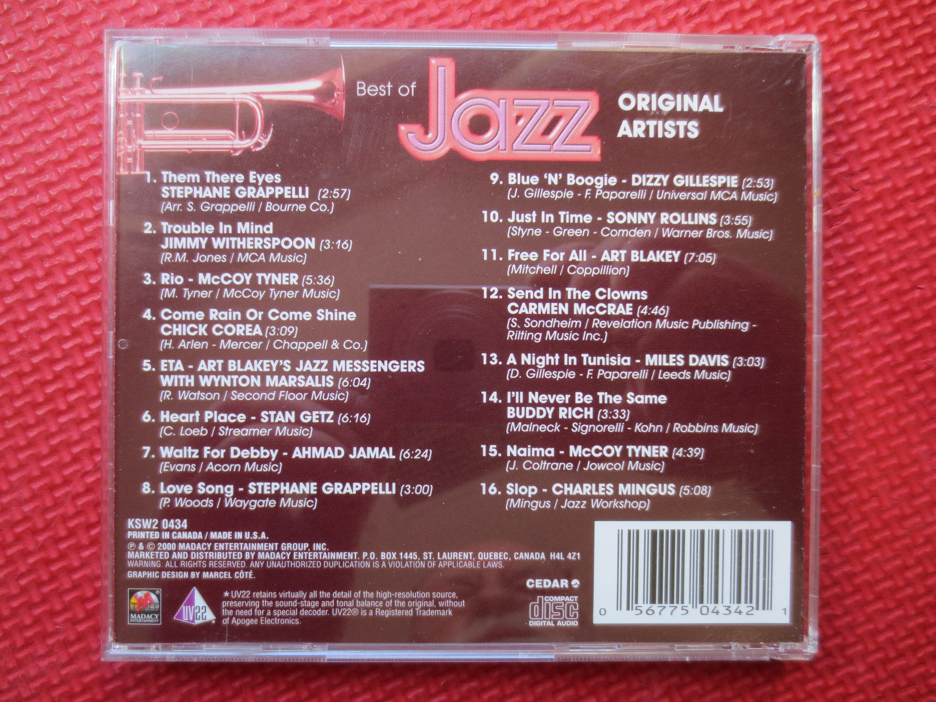 BEST of JAZZ, Greatest JAZZ, Miles Davis, 2000 Compact Discs, Vintage Cd