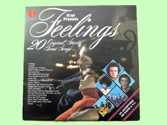 K-Tel RECORDS, FEELINGS, K-Tel Album, Vintage Vinyl, 1977 Recording