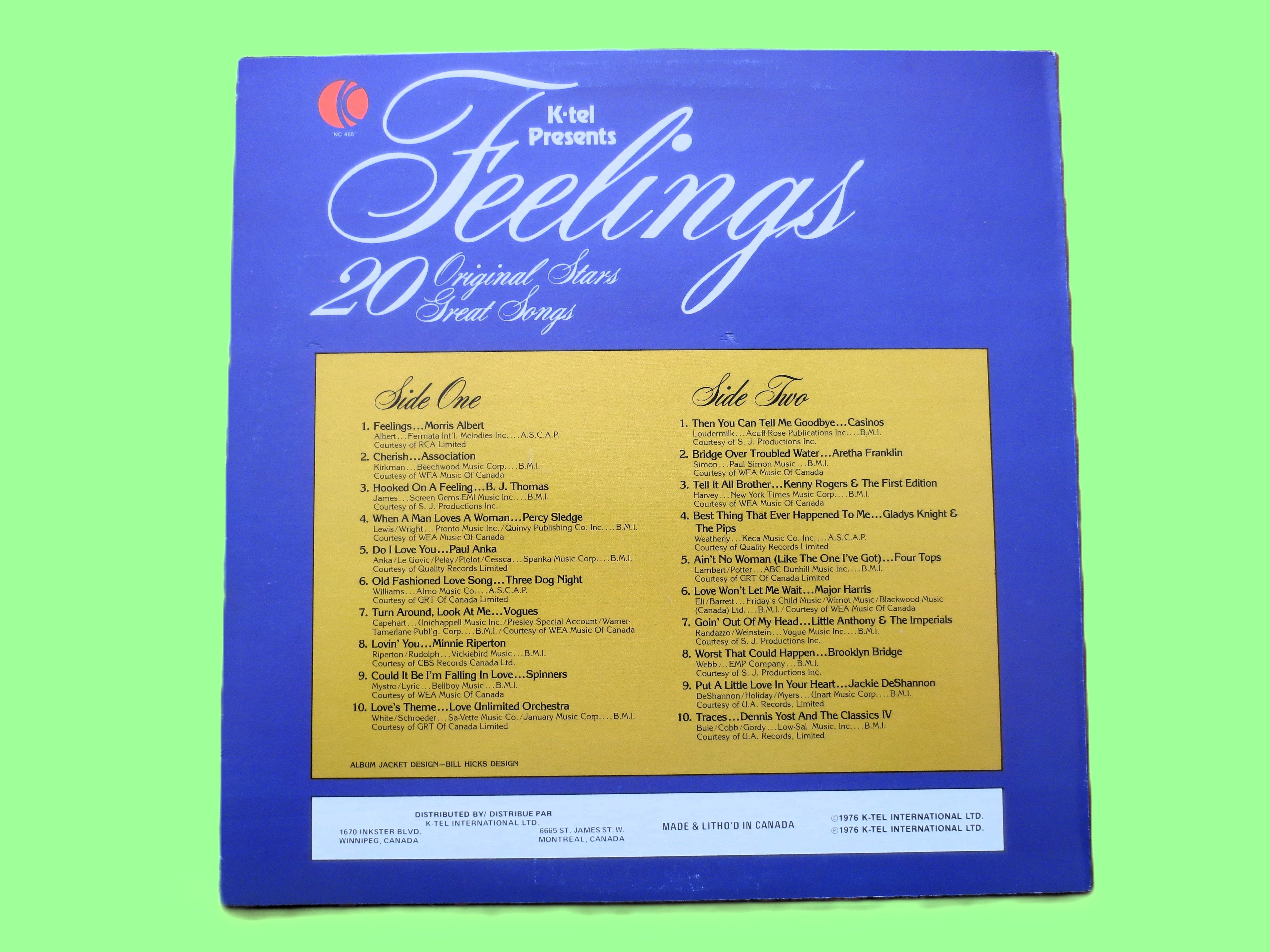 K-Tel – Feelings (1977) Vinyl LP