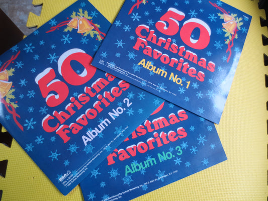 CHRISTMAS Favorites, 3 ALBUM Set, 150 SONGS, Christmas Records, Christmas Albums, Christmas Lp, Christmas Music, Carols, Hymns, 1986 Records