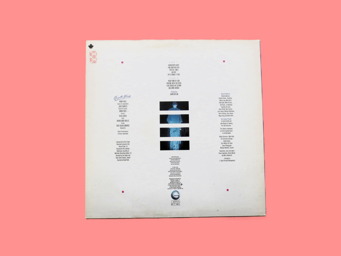 QUARTERFLASH, HARDEN My HEART, Rock Album, 1981 Vinyl Record