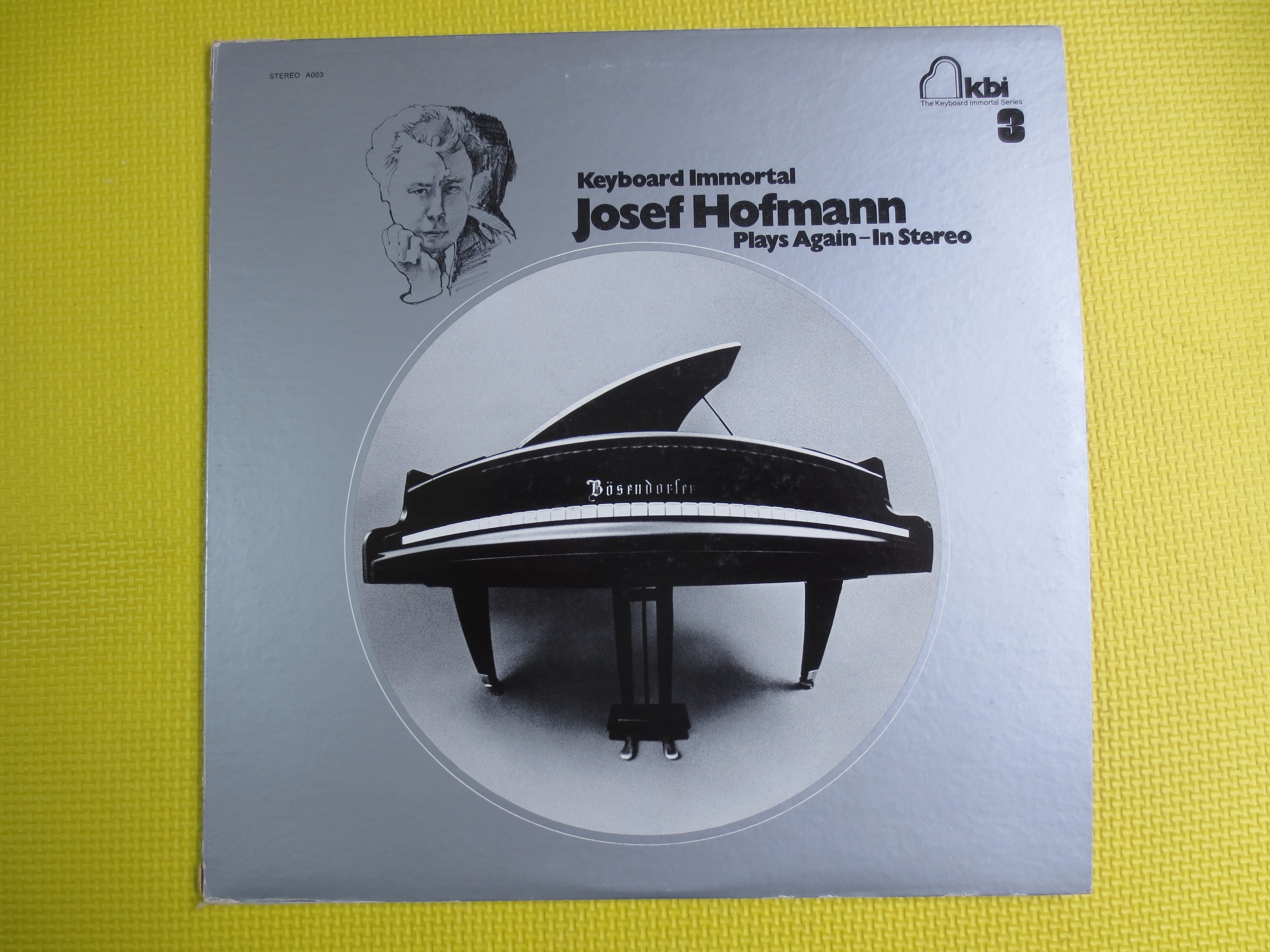 JOSEF HOFMANN, Plays Again - In STEREO, Keyboard Immortal, Classical Record, Classical Album, Classical Music Lp, Beethoven Record, Vinyl Lp