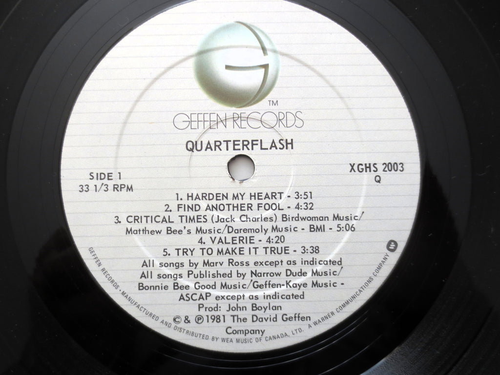 Quarterflash – Quarterflash (1981) Vinyl LP