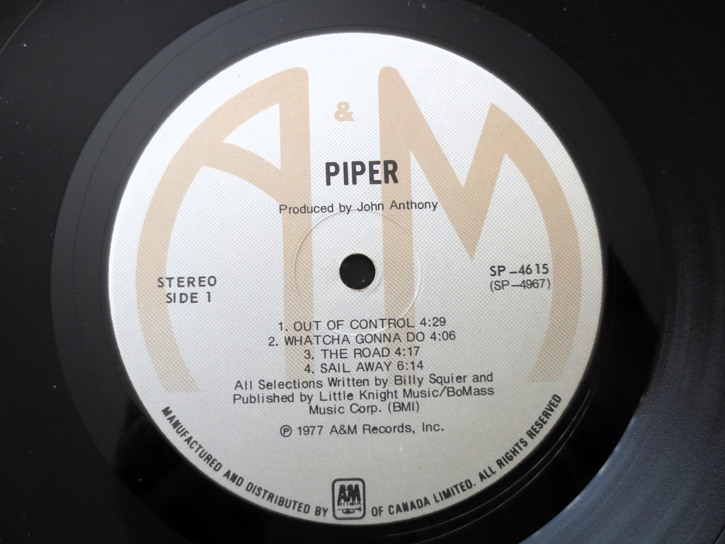 PIPER, DEBUT Album, PIPER Record, Piper Album, Rock Album, Rock Record, Music Record, Pop Music Album, Music Lp, 1976 Record