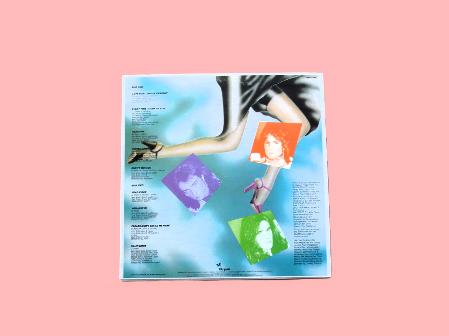 The BABY's, HEAD FIRST, Rock Album, 1978 Record, Vintage Vinyl Lp