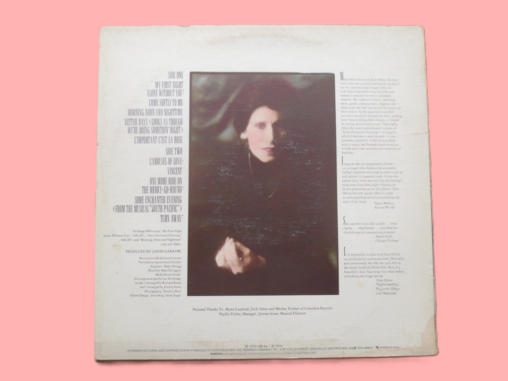 Jane Olivor – First Night (1976) Vinyl LP
