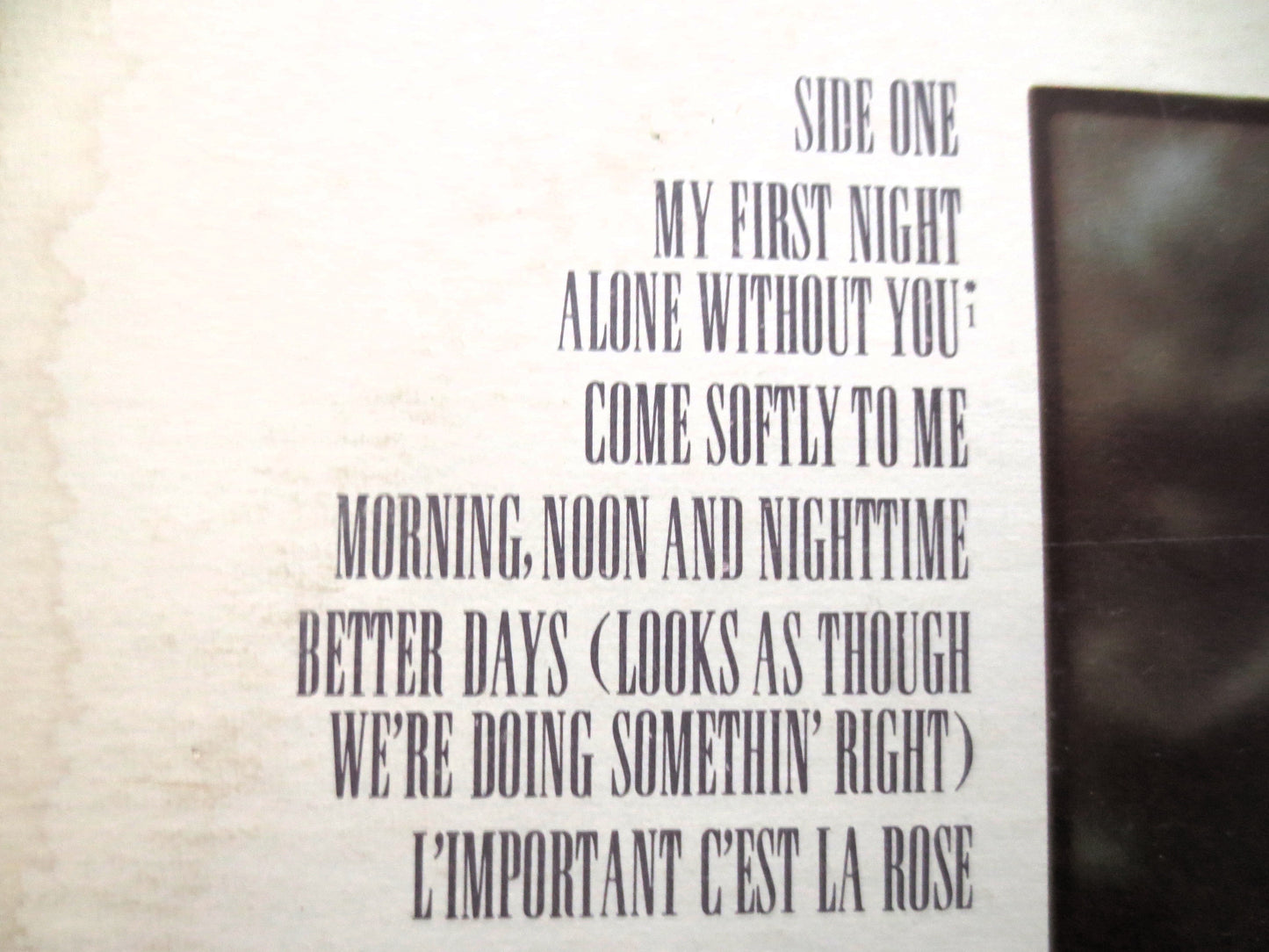 JANE OLIVOR, FIRST Night, Debut Album, 1976 Record, Vintage Vinyl Lp