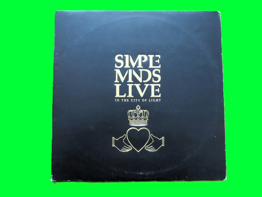 SIMPLE MINDS, LIVE in the City of Light, 1987 Record, Vintage Album, Vinyl Lp