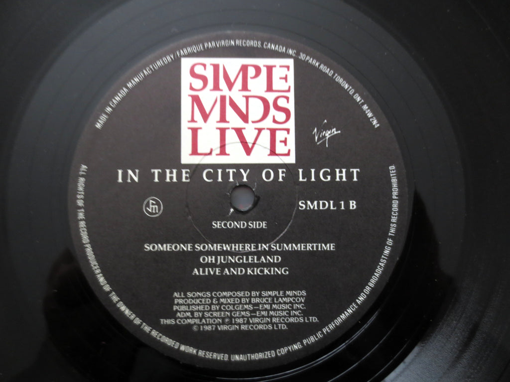 Simple Minds – Live in the City of Light (1987) Vinyl 2xLP