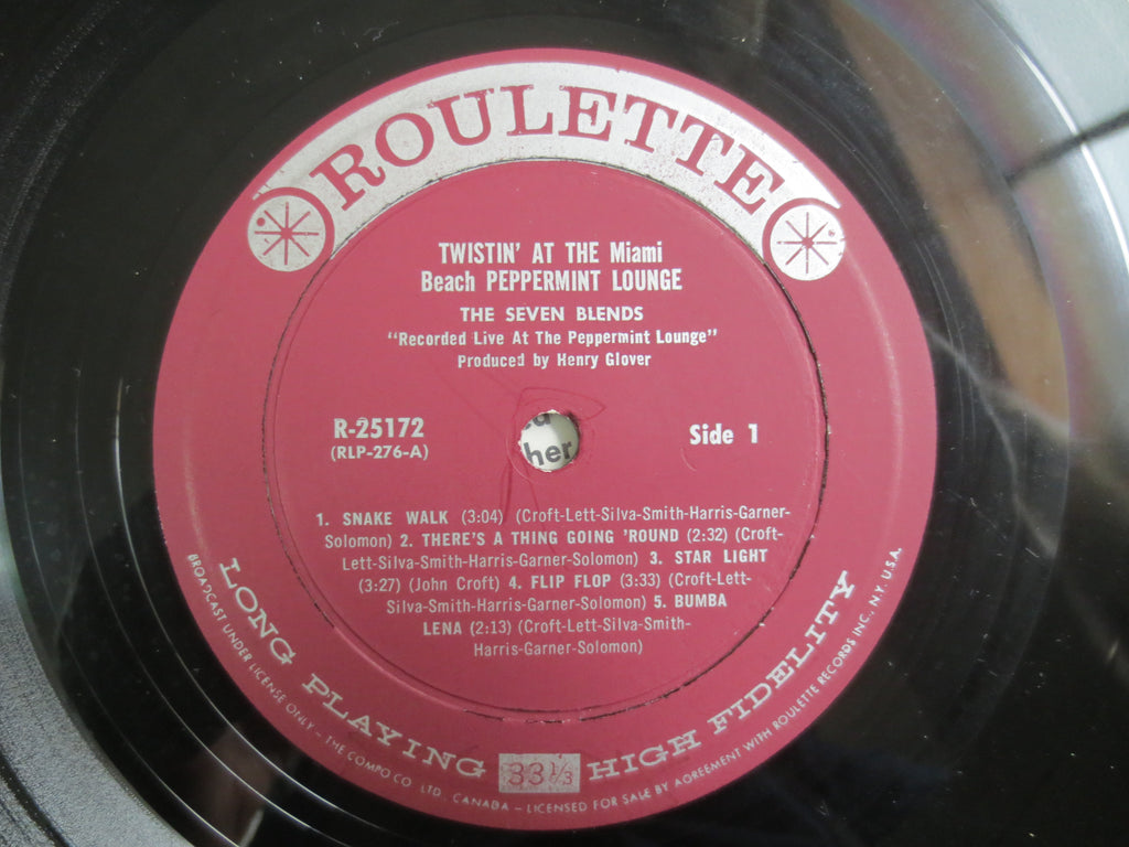 The 7 Blends – Twistin' at the Miami Beach Peppermint Lounge (1962) Vinyl LP