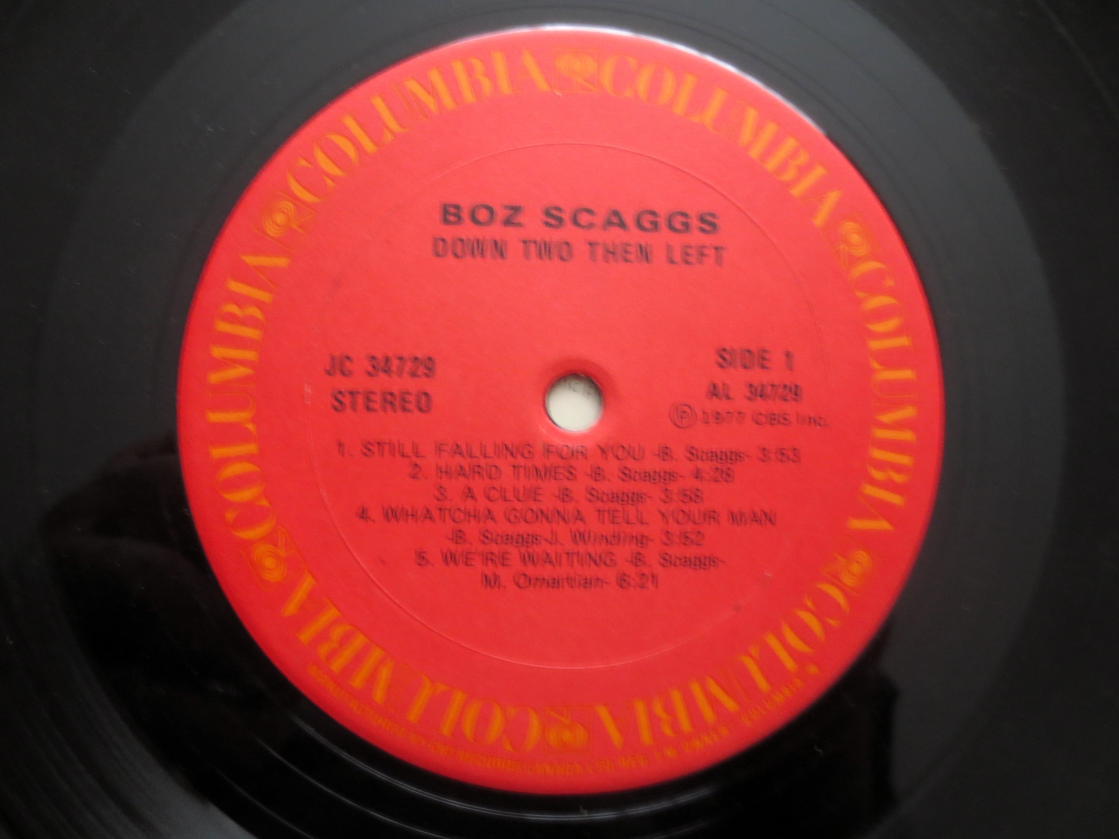 Boz Scaggs – Down Two Then Left (1977) Vinyl LP
