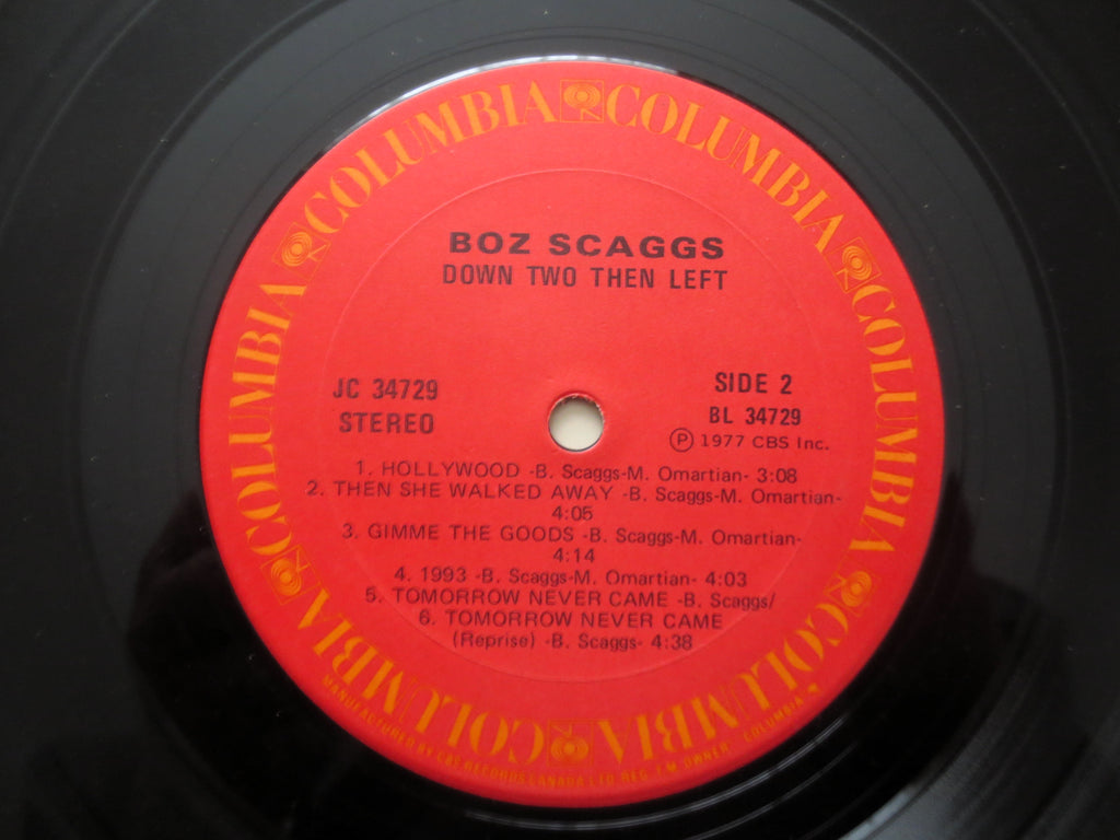 Boz Scaggs – Down Two Then Left (1977) Vinyl LP