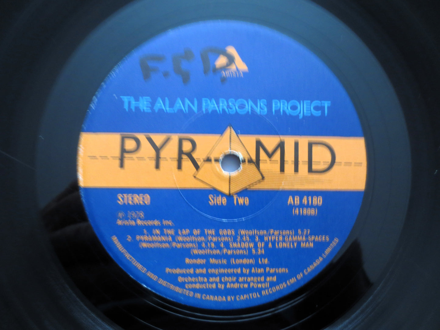 ALAN PARSONS Project, PYRAMID, Rock Album, 1978 Record, Vinyl Lp
