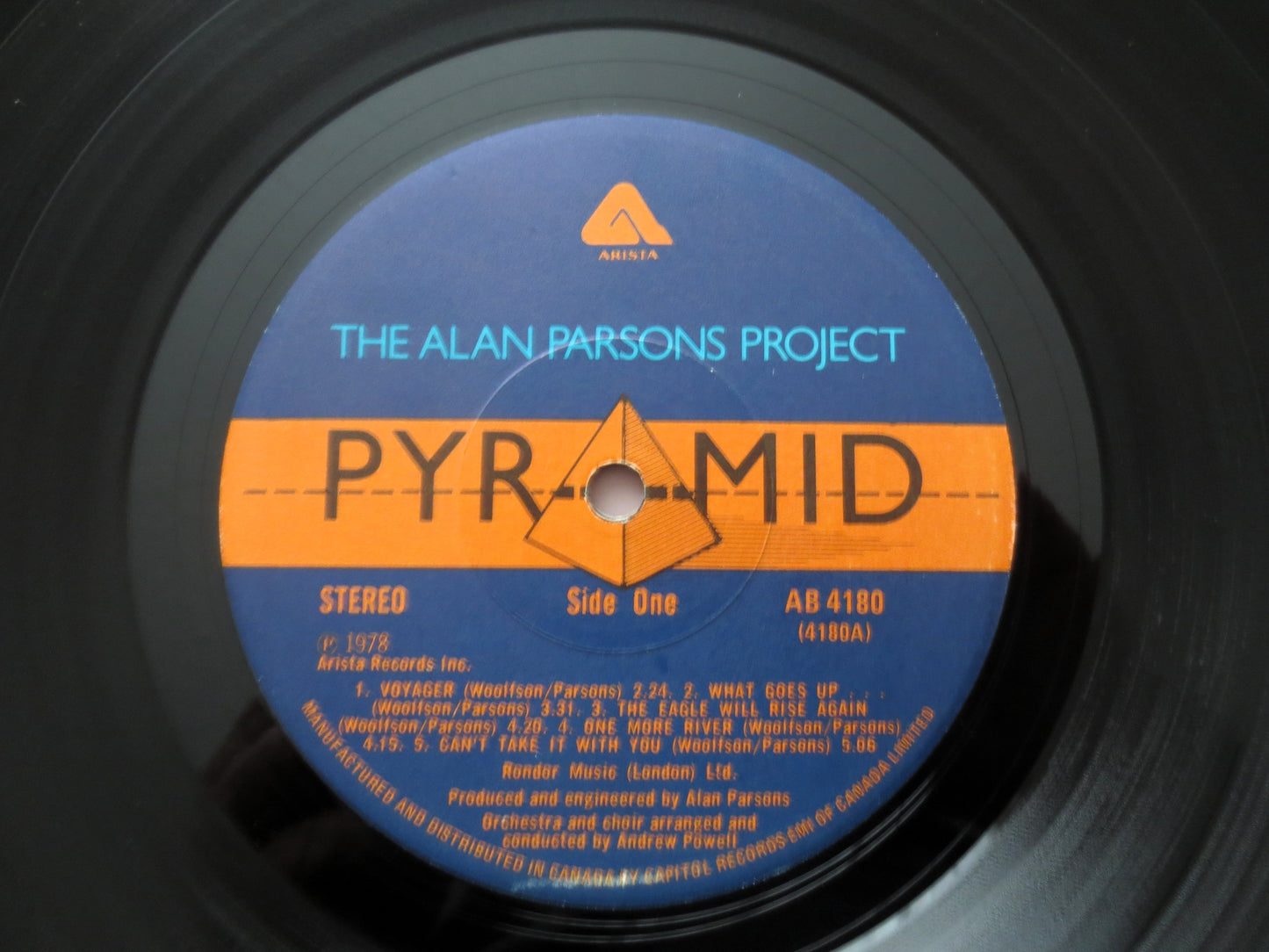ALAN PARSONS Project, PYRAMID, Rock Album, 1978 Record, Vinyl Lp