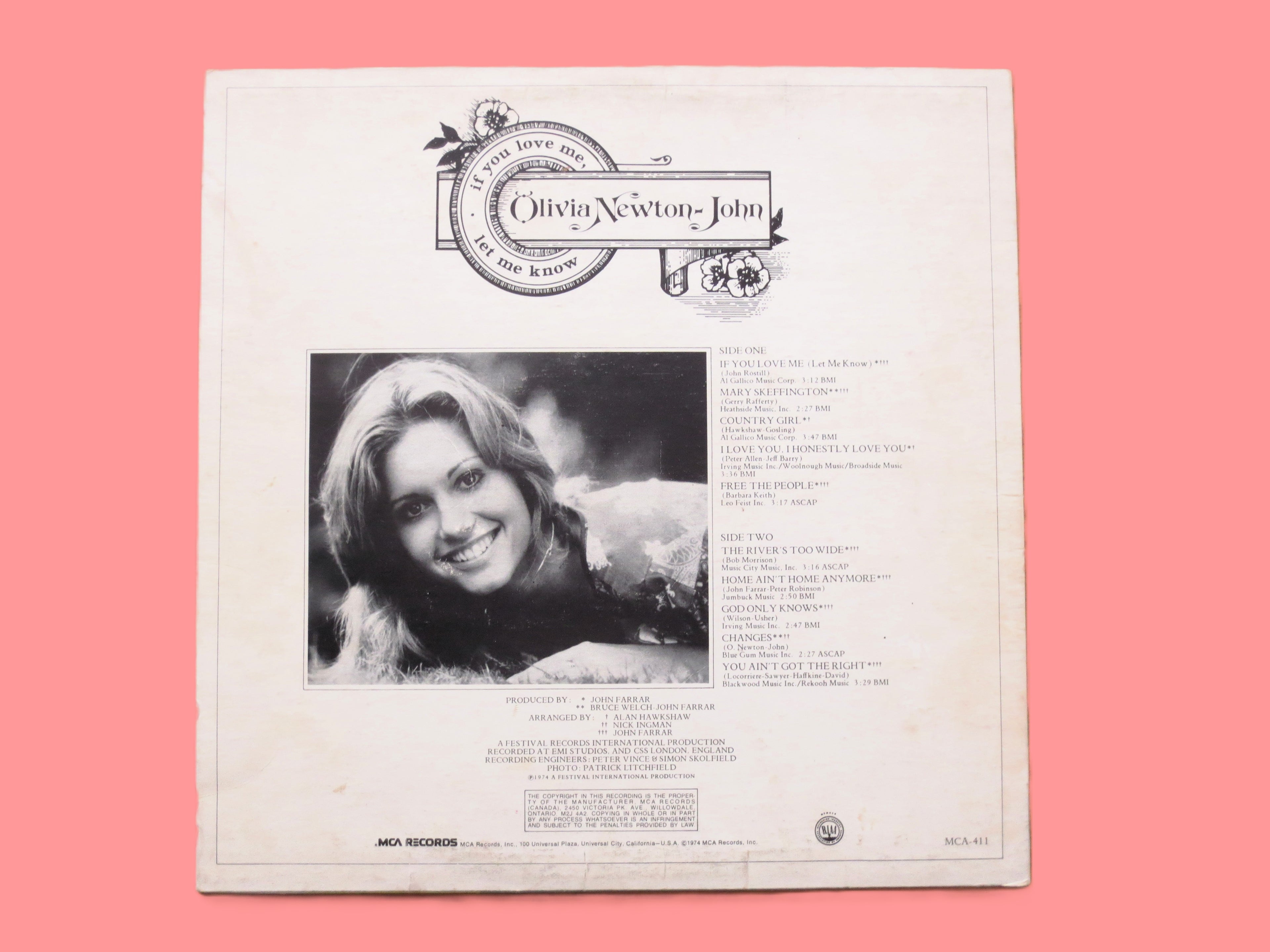 Olivia Newton-John – If You Love Me, Let Me Know (1974) Vinyl LP