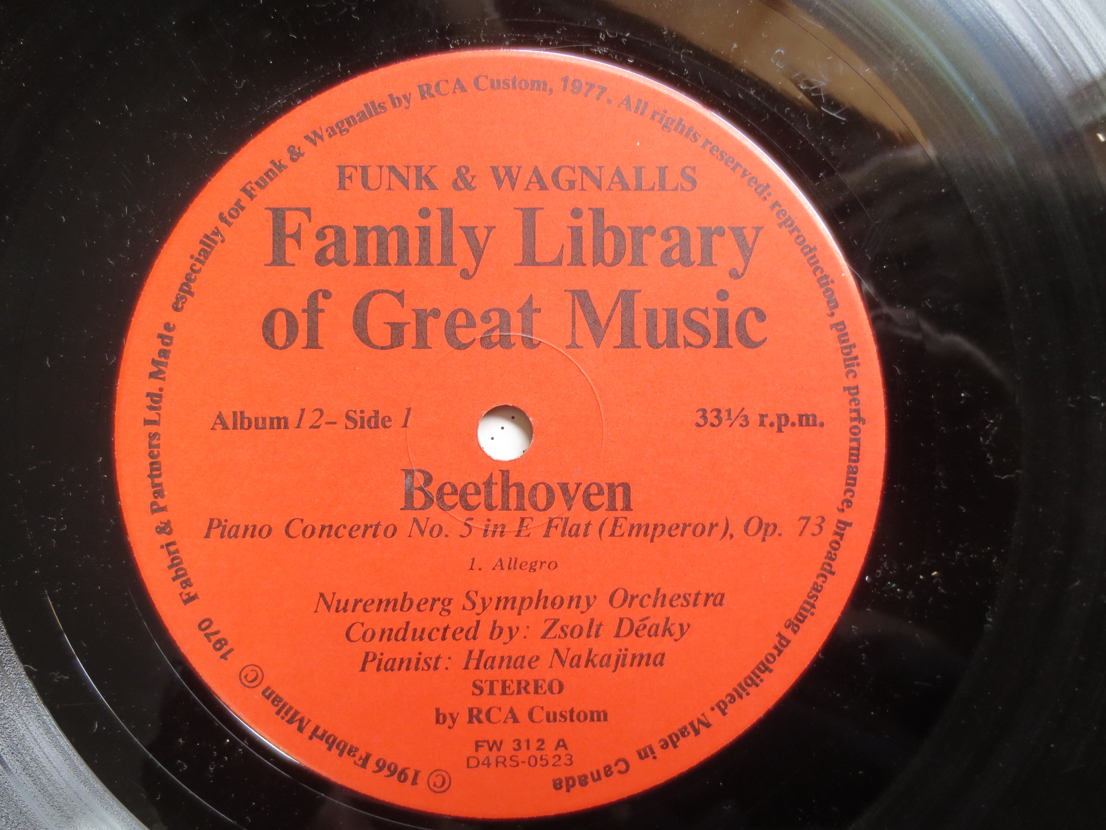 Beethoven – Piano Concerto No. 5 (1975) Vinyl LP