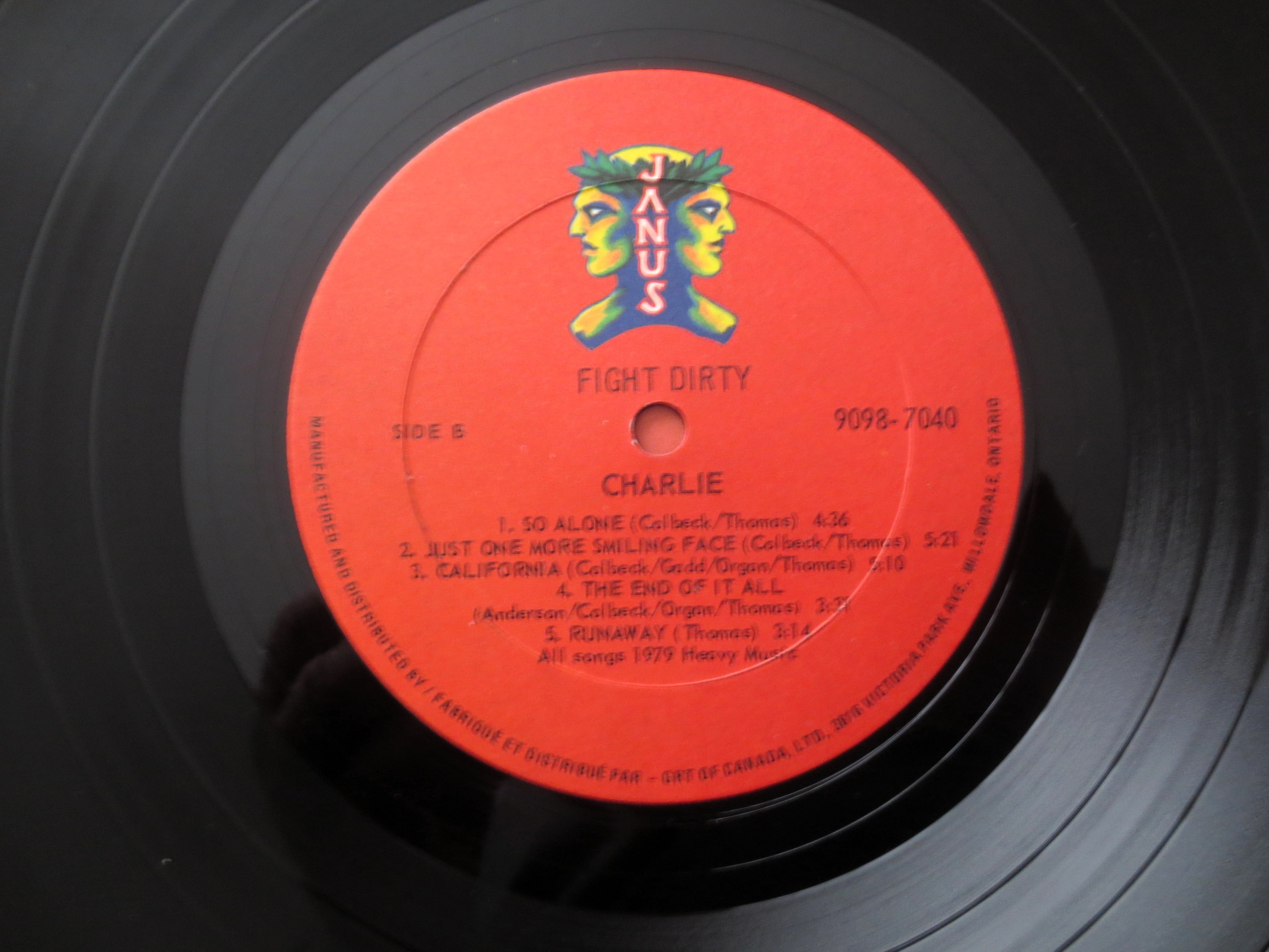 CHARLIE, FIGHT DIRTY,  Rock Music Album, Vinyl Lp, 1979 Records