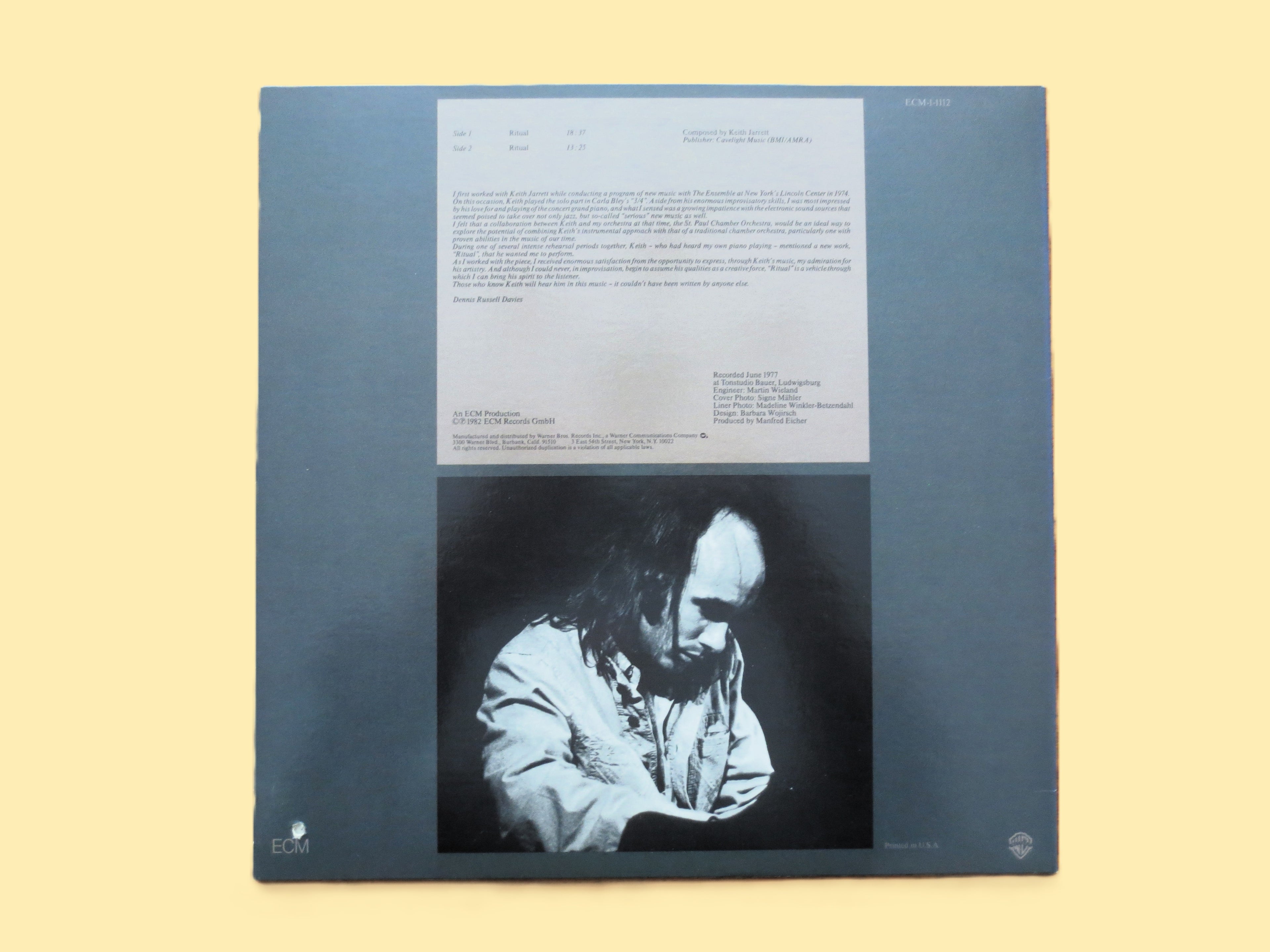 Keith Jarrett – Rituals (1982) Vinyl LP