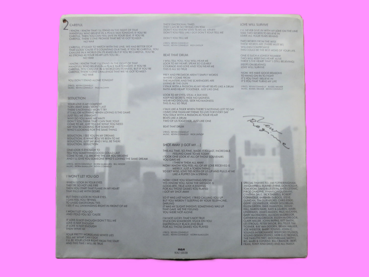 NEW REGIME, Self-Titled Lp, New Wave Album, 1985 Record