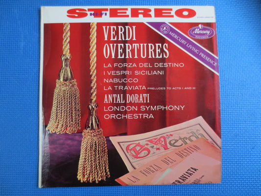 VERDI OVERTURES, London Symphony Orchestra, Classical Albums, Classical Records, Classical Vinyl, Classical Music, Vintage Records, Vinyl Lp